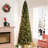 Traditional Pre-Lit Slim Christmas Tree – Illuminated with Warm Lights and Sturdy Metal Stand for Effortless Holiday Charm-2140505571