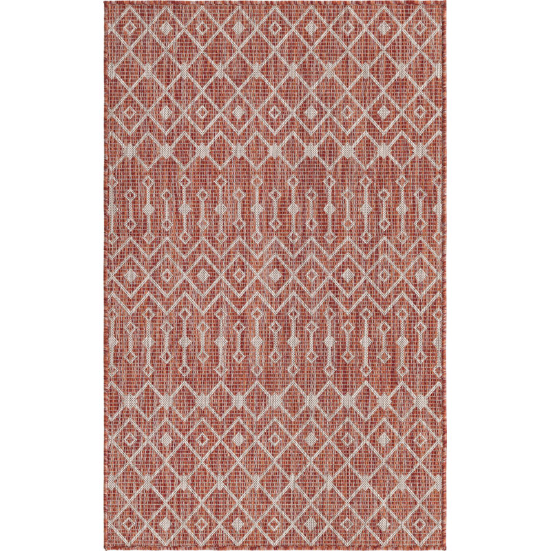 Tapis d'extérieur Preen couleur rouille, Rectangle 3 pi 3 po x 5 pi 3 po