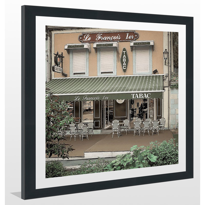 « le françois 1er bistro » par alan blaustein,, reproduction de photo encadrée, H 27,5 po x l 27,5 po x P 0,75 po