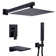 Double Handle Wall Mounted Complete Shower System With Pressure-Balanced Valve