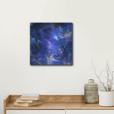  'Cosmic Trip' by Ann Klee Metal Wall Art, 12" x 12"