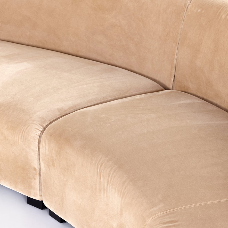 Liam Modular Sectional, Surrey Camel Cotton Blend