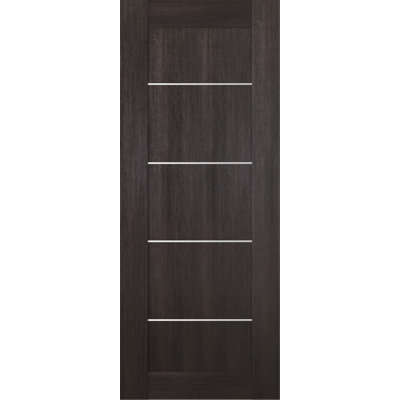 Porte standard lambrissée en bois manufacturé et en métal préfinie