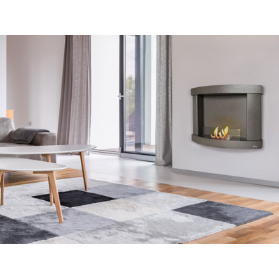 Suki Belfry Heating 97 cm W Surface Wall Mounted Bio-Ethanol Fireplace with 6820 BTU
