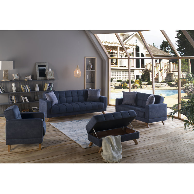Eleada Microfiber / Microsuede Upholstered Storage Bench