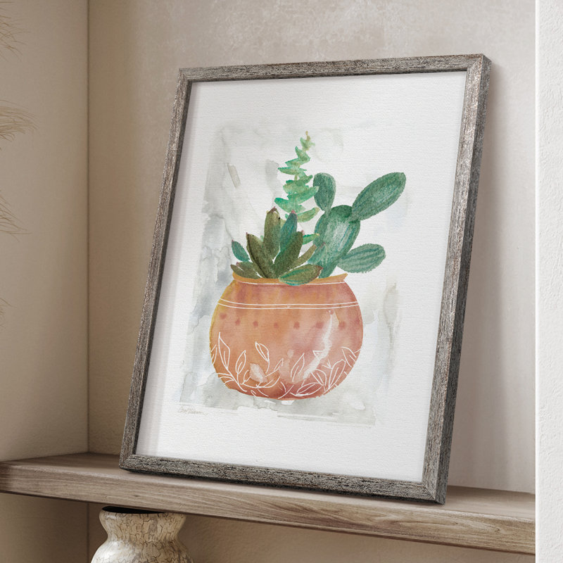 Reproduction encadrée Boho - bois massif 50025, H 11 po x l 9 po