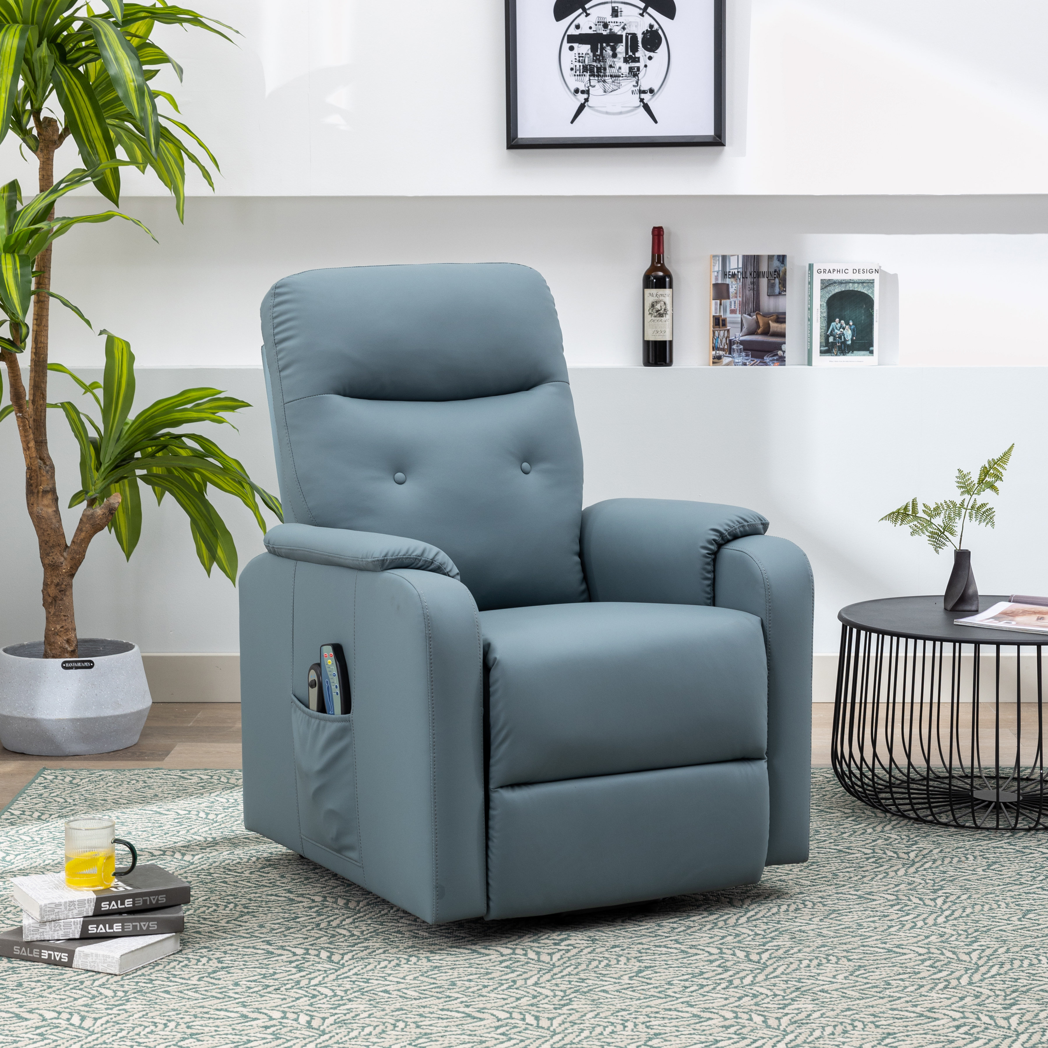 Ebern Designs Adabpreet Vegan Leather Lift Assist Recliner - Wayfair Canada