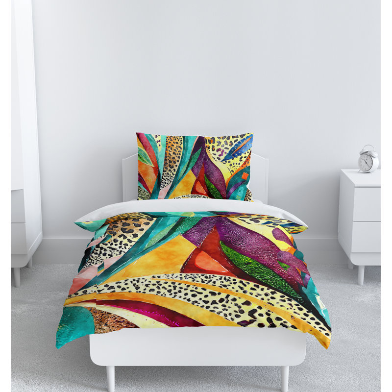 Modern & Contemporary Polyester Duvet Cover, Queen Duvet Cover + 2 Queen Shams