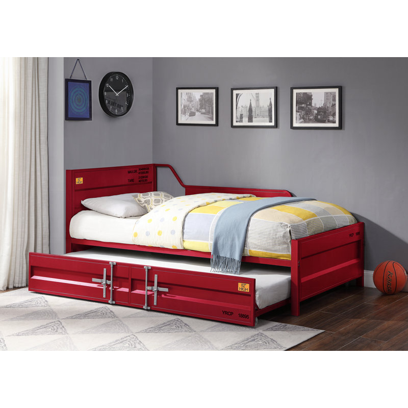 Lit de jour Cargo avec couchette (simple), Rouge
