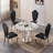 47" Round Marble Dining Table-779975772-779975761