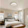 15 Inch RGB Dimmable Led Enclosed Ceiling Fan With Light Modern Bladeless 6 Speed Remote Control For Bedroom Kids Room Party