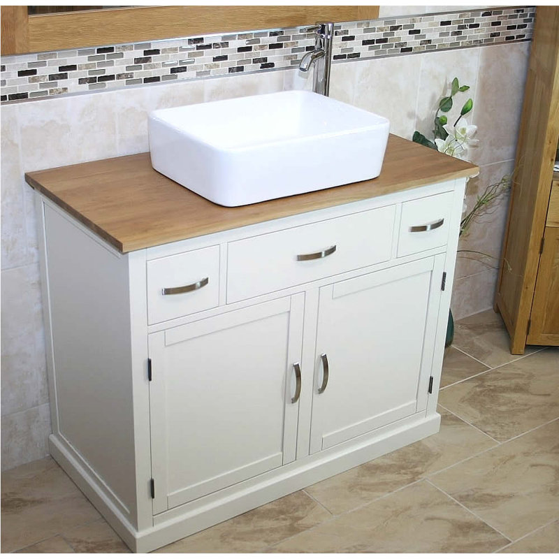 Immanuel 1000mm Single Bathroom Vanity with Vessel Ceramic Basin