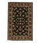Hand-Knotted High-Quality Beige and Black Area Rug
