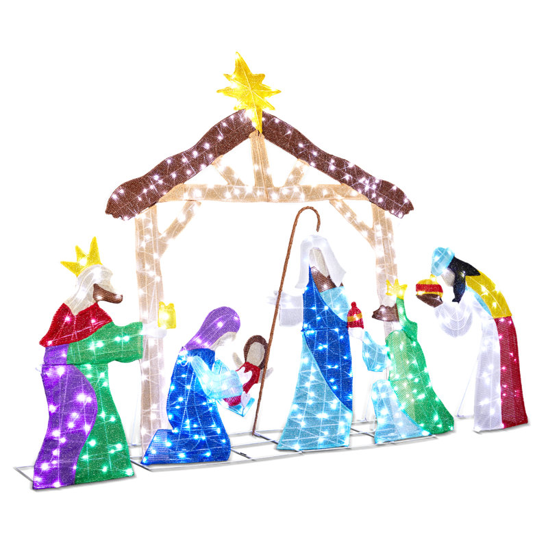  Crèche de Noël d'extérieur 5 pi