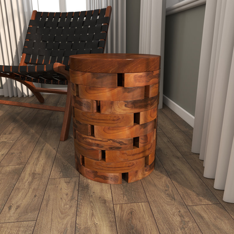 Table d'appoint Dovray, Brun clair
