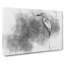 Stork Bird in Abstract - Wrapped Canvas Drawing - Wrapped Canvas-55338814
