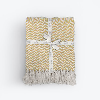 Audley Chevron Herringbone Throw Blanket