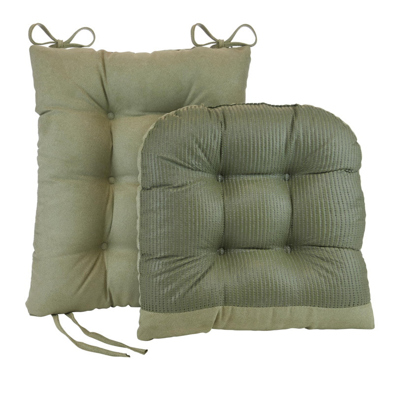Ensemble de coussins de chaise berçante antidérapant, Polyester Twillo Thym