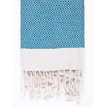 Exclusive District | Turkish Towel | Turkish Bath Towel | 100% Cotton |  Beach Towel Peshtemal 38x70, Aqua