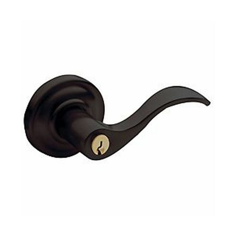 Wave Full Dummy Door Lever, Yes, Oil Rubbed Bronze