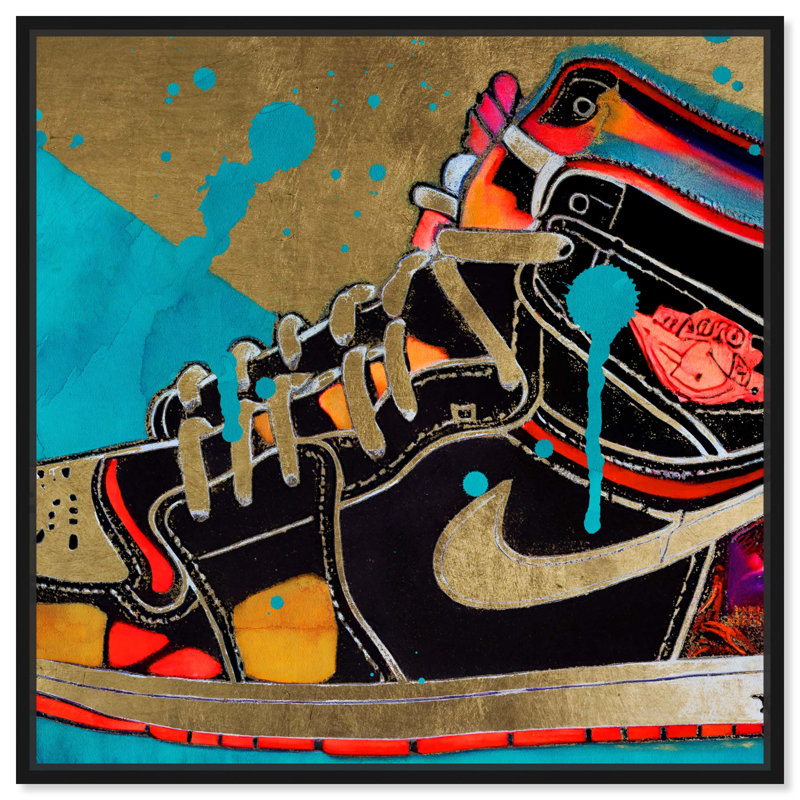 Spleak Sneaker, H 41 po x l 41 po, Cadre noir