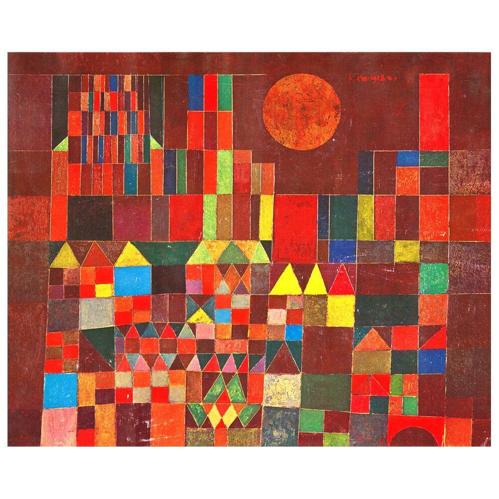 Leinwandbild Burg und Sonne (Castle and Sun) von Paul Klee