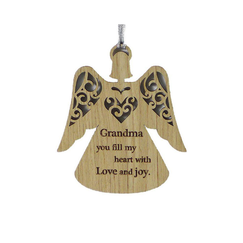 Ornement figurine suspendue ange mamie