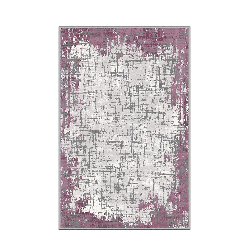 Stylish Woven Carpet, 5.2 x 7.5 Feet | 100% Polyester, 0.3 in Pile Height, Antibacterial, Non-Slip PVC Dot Underside | Machine Washable, 3D Digital Print | Perfect for Living Room, Bedroom & Home Décor