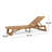 Encinal Outdoor Acacia Wood Chaise Lounge Set with Table-1679851174