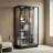 72”H China Cabinet Display Case With Light