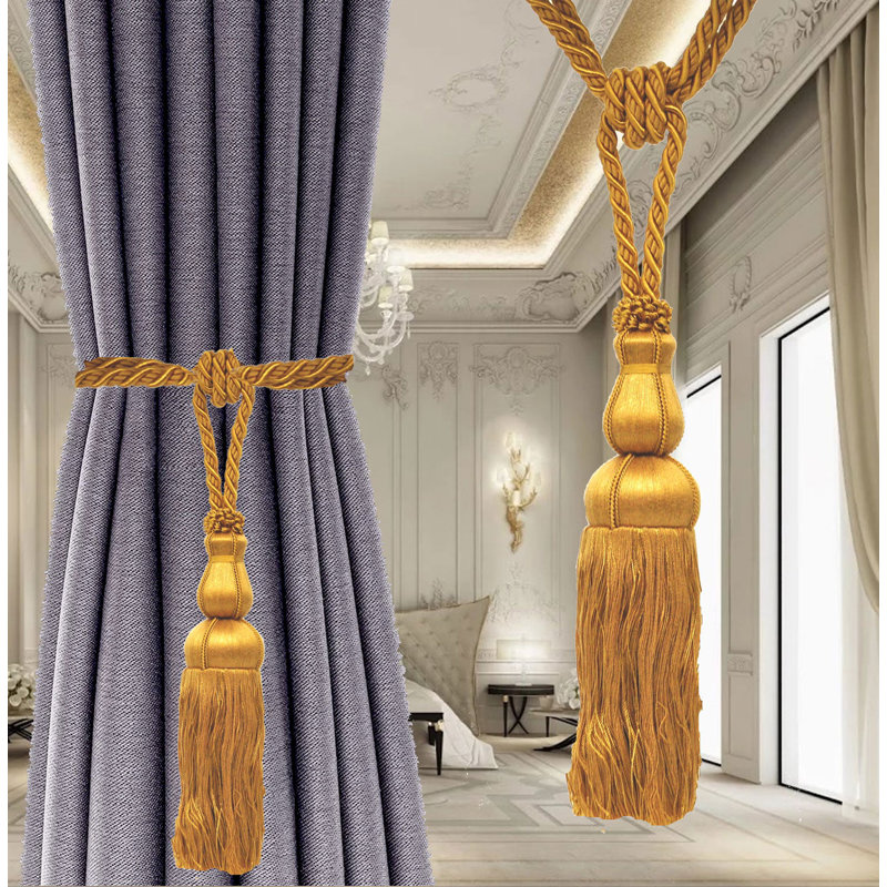 Bleier Rayon 10" Curtain Tieback, Gold