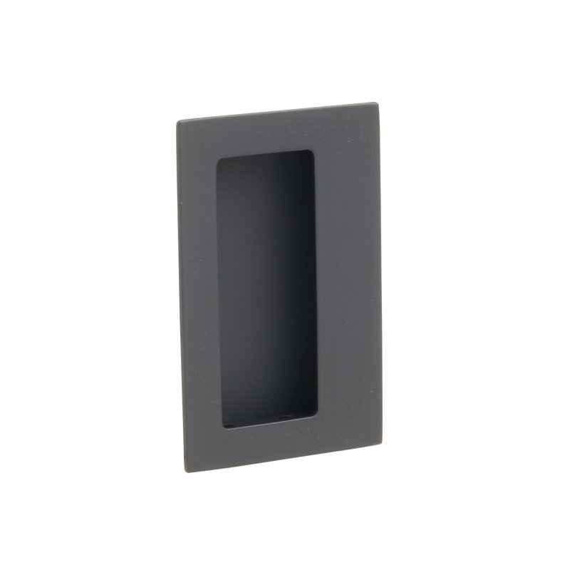 Poignée de porte rectangulaire Emtek, Dos plat