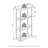 Creekside Plastic Etagere Bookcase-105401843-126699091