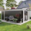 Remise de rangement pour l'extérieur 10 pi x 14 pi avec 3 portes verrouillables, remise pour outils en métal et 4 évents pour la cour, le patio, la pelouse et le gris foncé-119306968