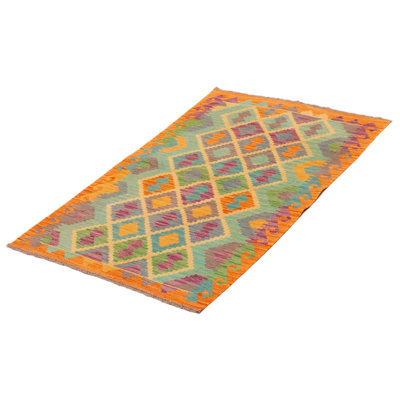 Tapis unique en laine nouvel âge 3 pi 3 po x 4 pi 9 po Wana