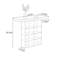 Console orange avec plateau en acrylique-133690986