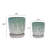 Set Of 2 Ceramic Flowerpot With Drainage Hole, 8" Modern Planter For Patio, Garden, Windowsill-1038794717