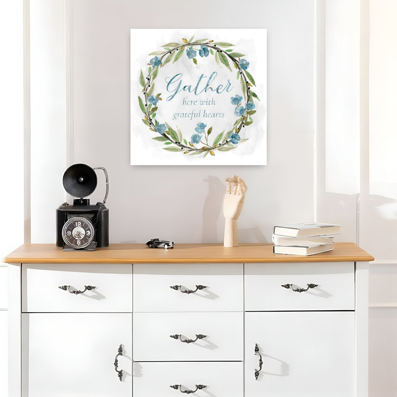 Gather Floral Wreath, H 18 po x l 18 po