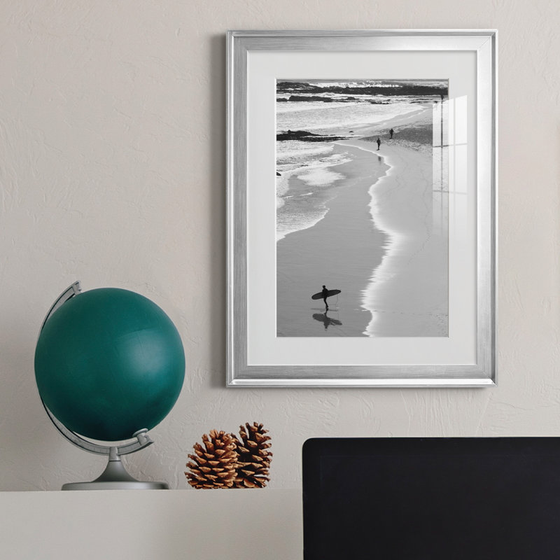 Gold Coast Beach - Photographie de cadre photo sur toile, Cadre argenté, H 22,5 po x l 30,5 po x P 1,5 po