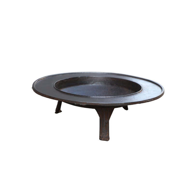 Round Iron Wood Burning Fire Pit