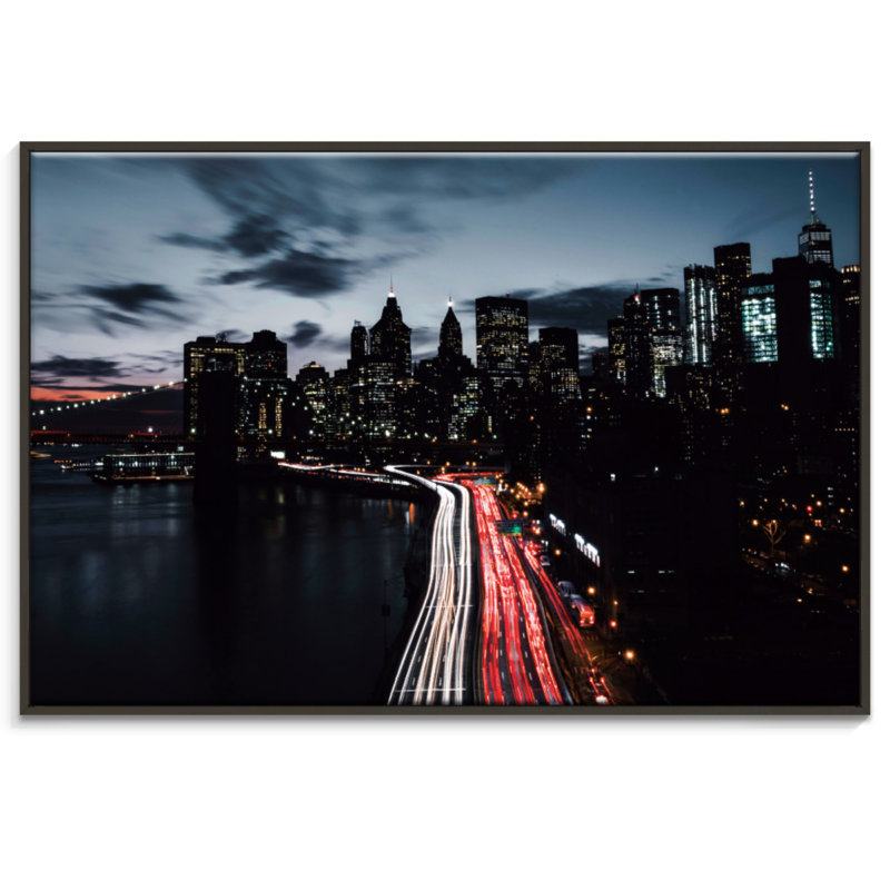 Print on Canvas, Black Floater Frame, 51cm H x 76cm W