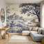 Papier peint Blue Toile-849453127-849453120