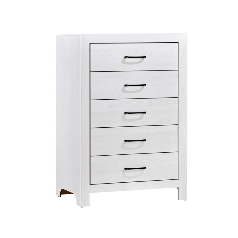 White Finish Bedroom Storage Chest, White