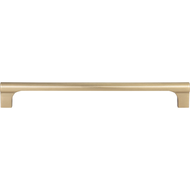 Warm Brass Modern Handle Bar Pull with Mounting Hardware