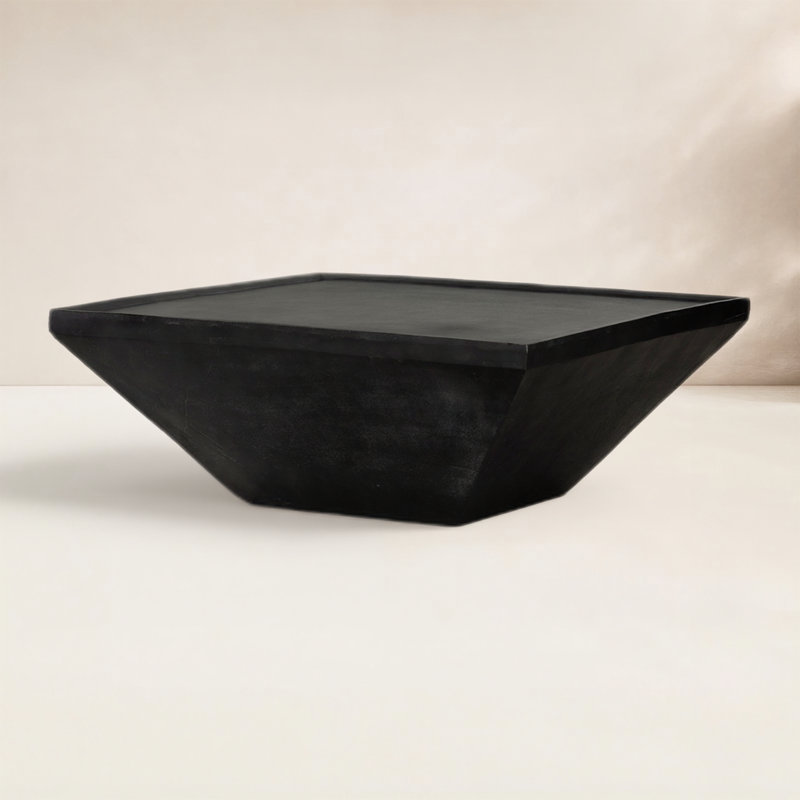 Gara Klayre Aluminum Coffee Table, Matte Black