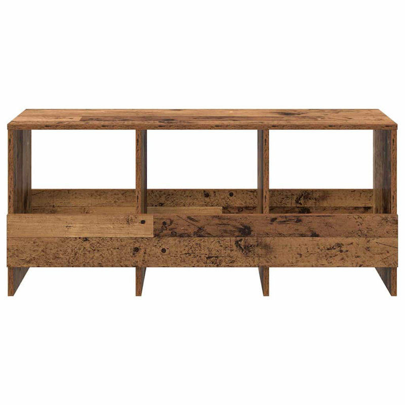 Wood Free Standing Magazine Rack, Dark Brown