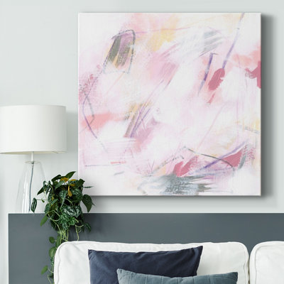 «Rose Static II», toile tendue avec châssis