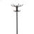 Black 12-Hook Coat Rack