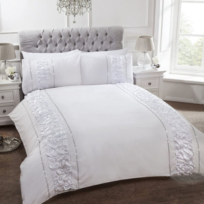 Drihmi Polyester Solid Colour Duvet Cover Set with Pillowcases