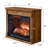 TV media entertainment center With electric fireplace